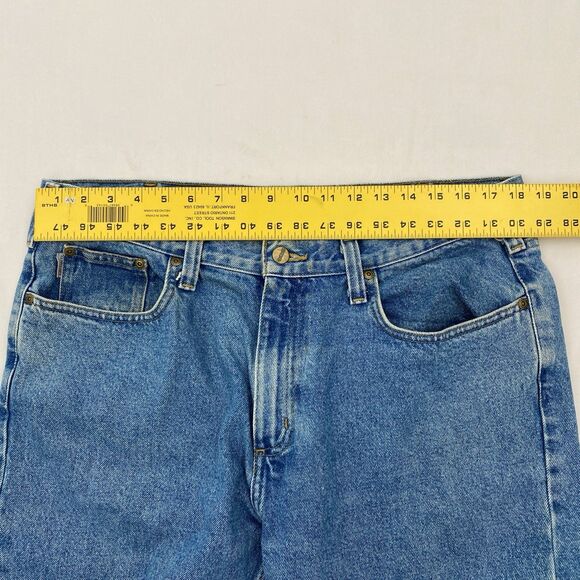 Carhartt Relaxed Fit Straight Leg Jeans Mens 38x30 Blue Denim Workwear B460 LVB - Picture 6 of 8